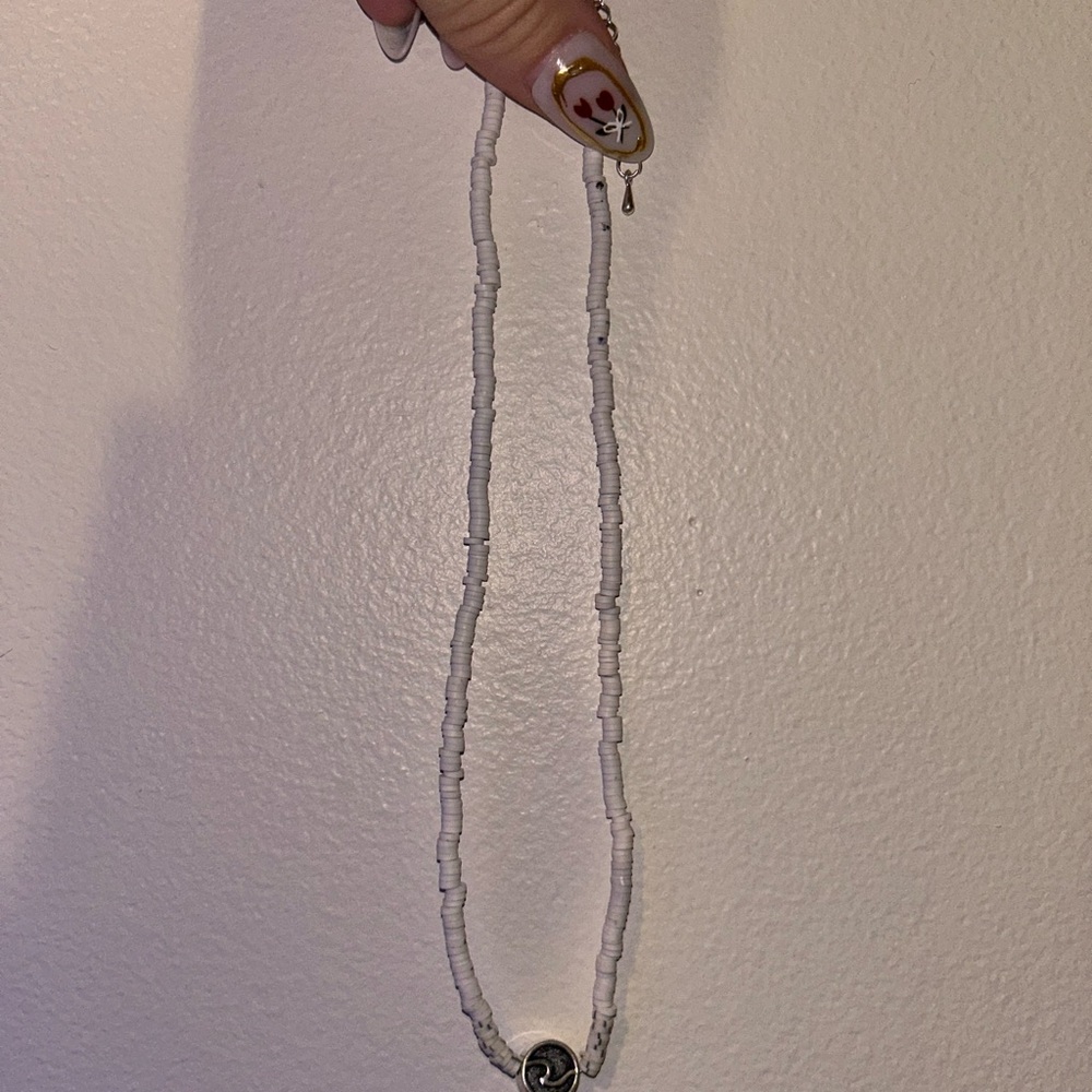White Beaded Necklace